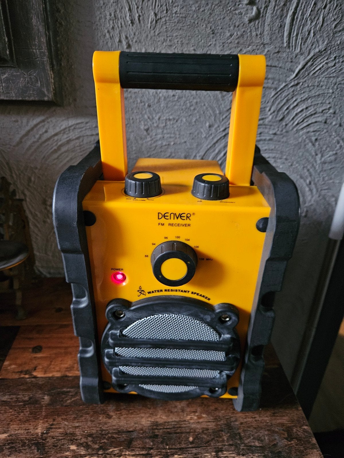 Zgan Denver FM Receiver Waterbestendige Bouwradio, Ophalen of Verzenden, Gebruikt, Bouwradio