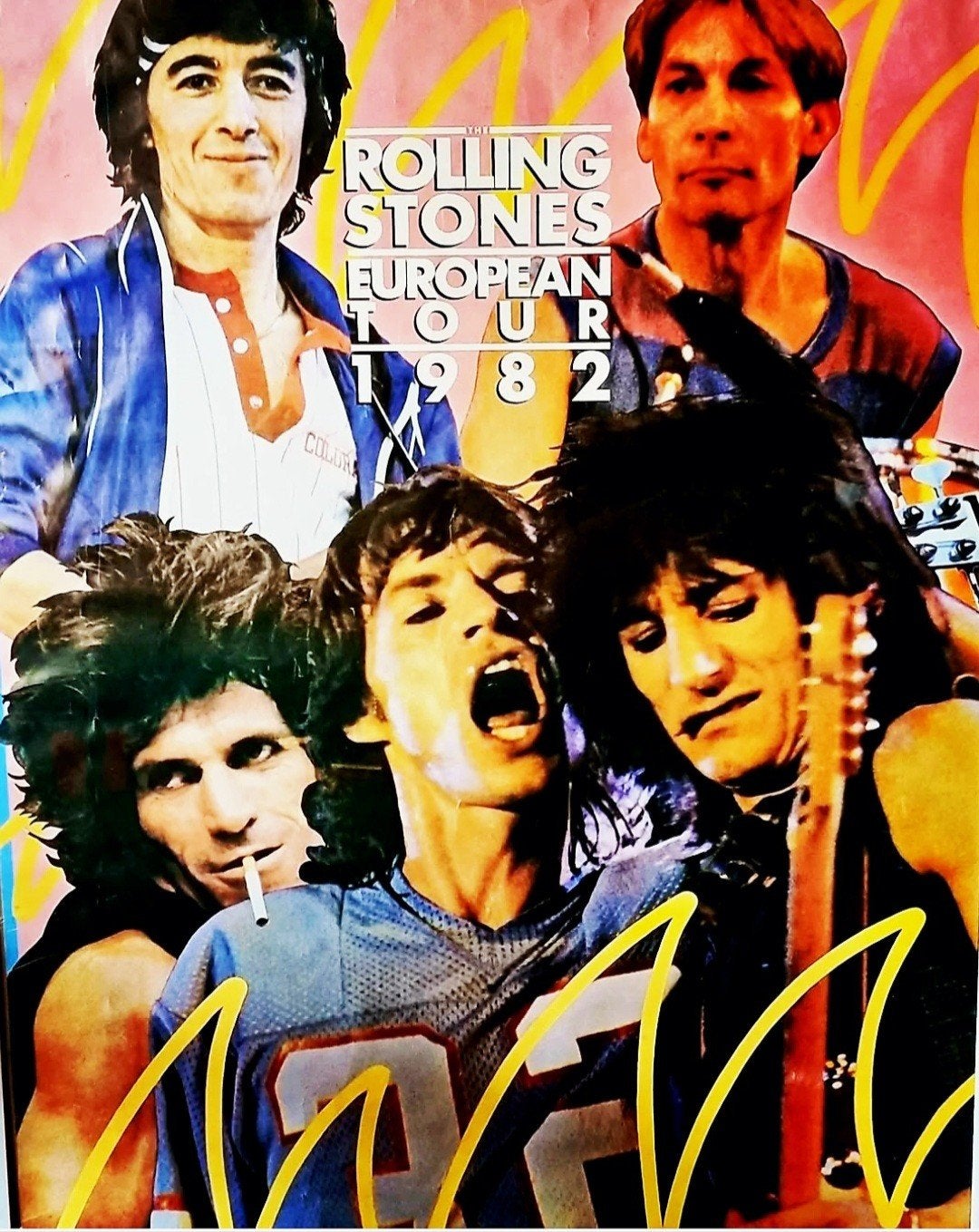 The Rolling Stones European Tour 1982 Poster, Ophalen of Verzenden, A1 t/m A3, Muziek, Rechthoekig Staand