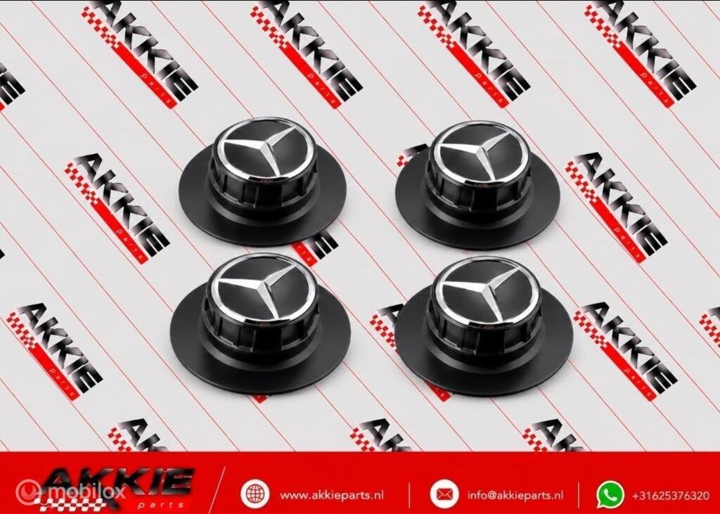 Mercedes AMG Naafkappen set origineel A0004001100, Gebruikt, Ophalen of Verzenden
