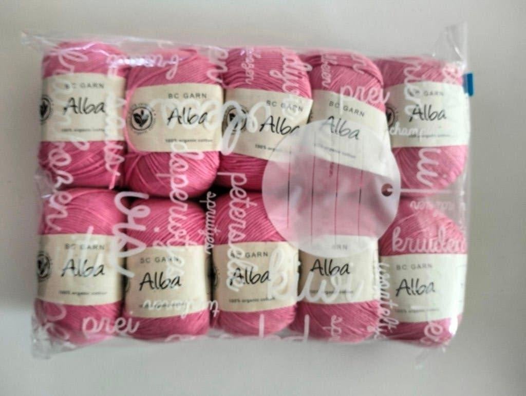 14 bollen biologische katoen roze (Alba van Drops Design), Ophalen of Verzenden, Nieuw, Breien of Haken, Wol of Garen