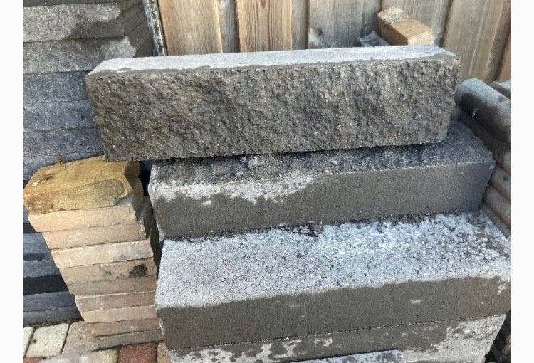 Stapelblokken splitrock 60x12x15, Ophalen, Overige typen, Nieuw, Minder dan 5 m²