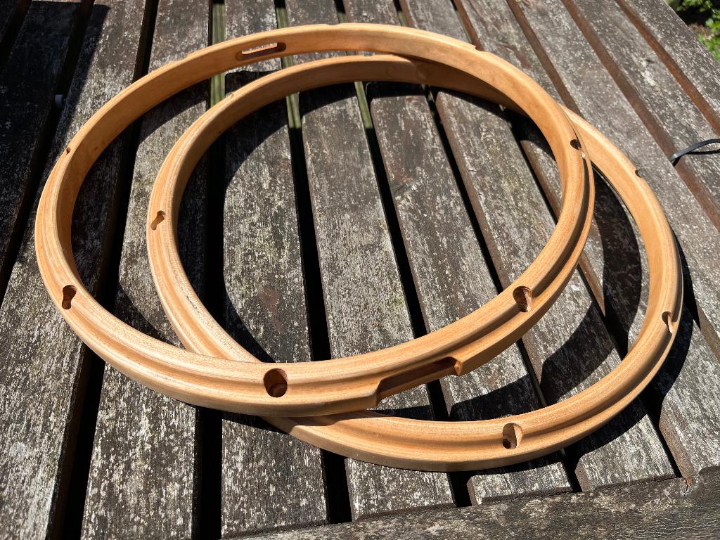 snare hoops, 8 lugs, wood or die-cast, Ophalen of Verzenden, Zo goed als nieuw, Trommel