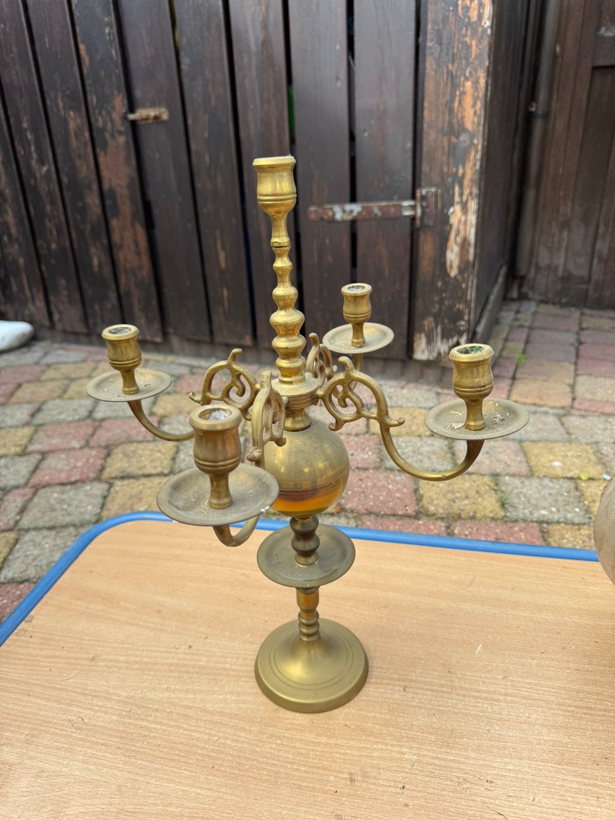 Kandelaar messing, Ophalen, Koper of Brons