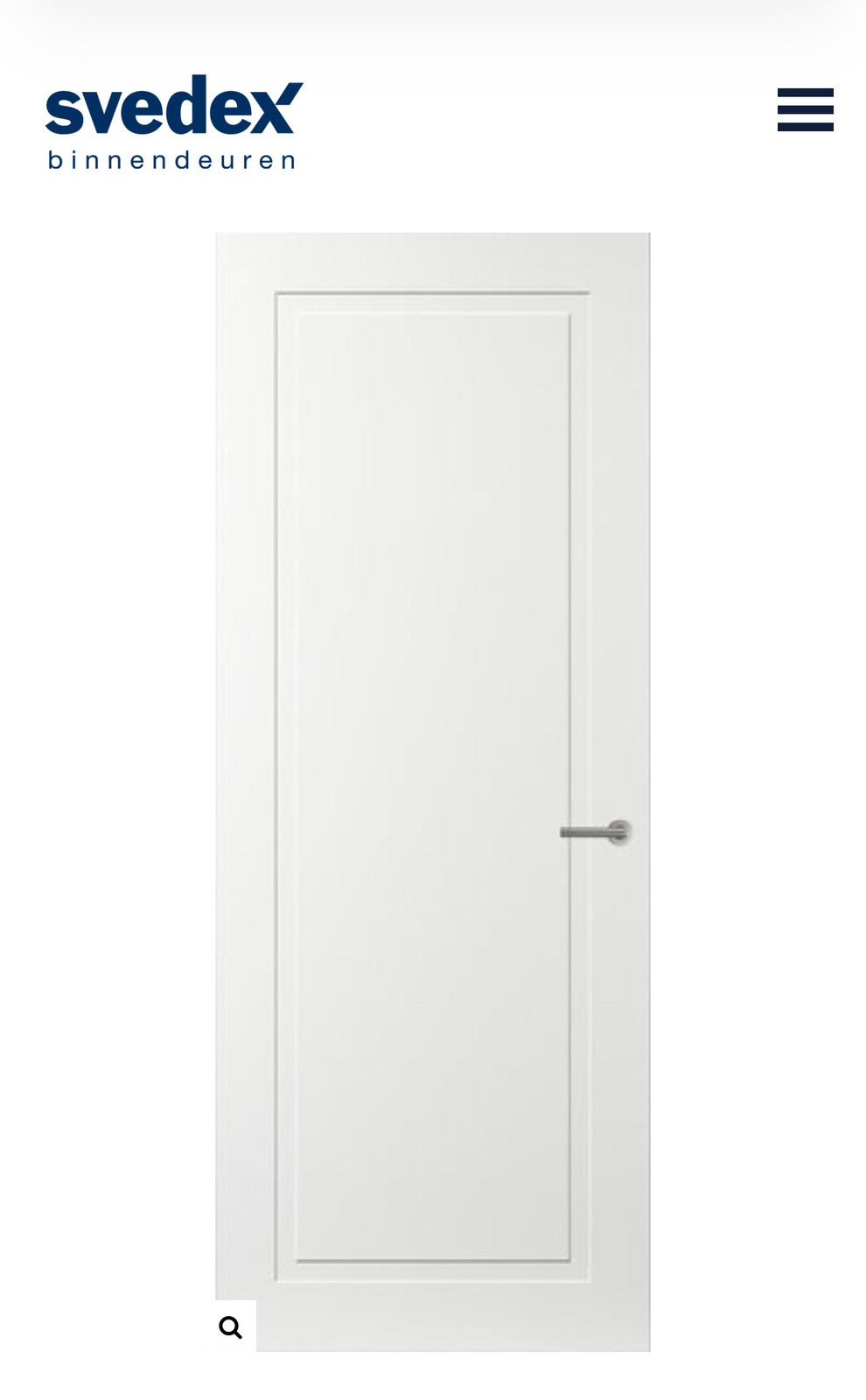 Te Koop Nieuwe Opdek Svedex Cameo 2115x930 Alpine Wit Links., Doe-het-zelf en Verbouw, Deuren en Horren, Ophalen, 80 tot 100 cm