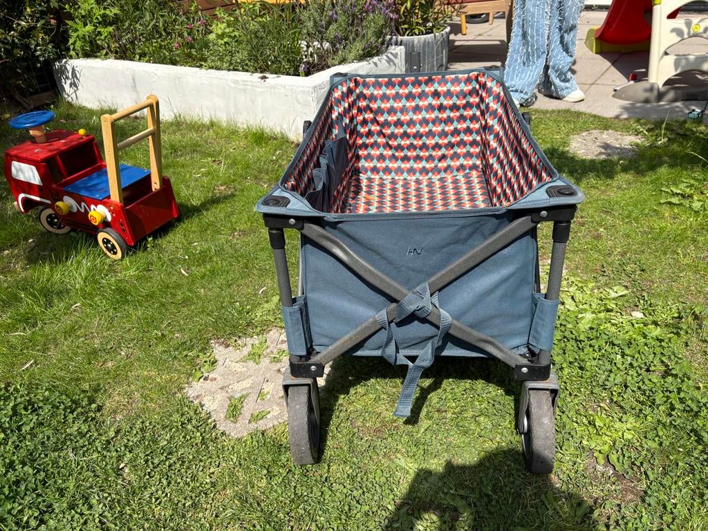 Opvouwbare bolderkar met vrolijke print, Caravans en Kamperen, Bolderkarren, Ophalen of Verzenden, Opvouwbaar, Gebruikt