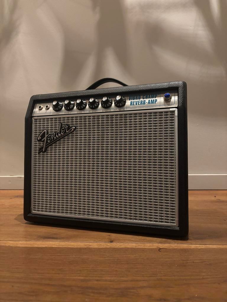 Fender 68 Custom Vibro Champ Reverb, Ophalen, Zo goed als nieuw, Gitaar, Minder dan 50 watt