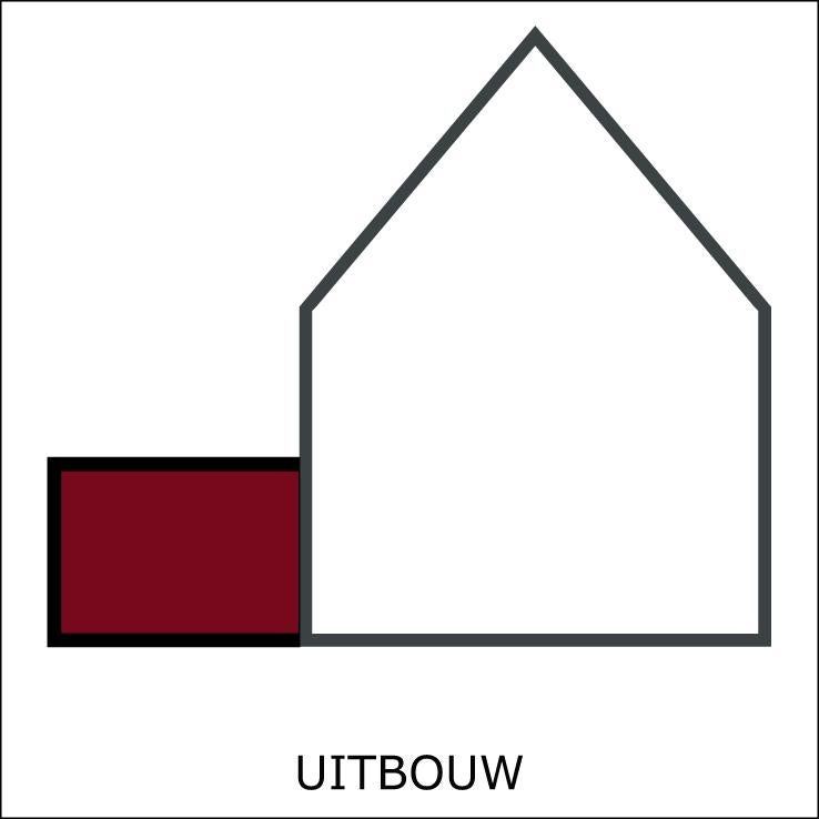 bouwtekening uitbouw verbouwen, Verzenden, Nieuw