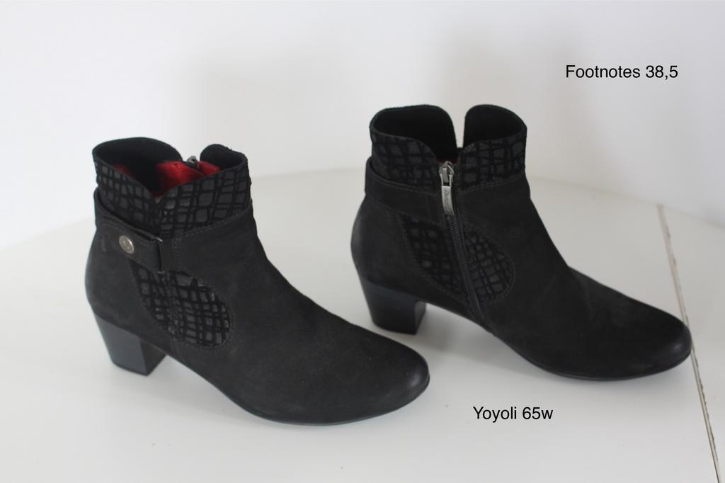 65W) Footnotes 38 1/2 G enkellaarzen, Kleding | Dames, Schoenen, Zwart, Lage of Enkellaarzen, Ophalen of Verzenden, Zo goed als nieuw