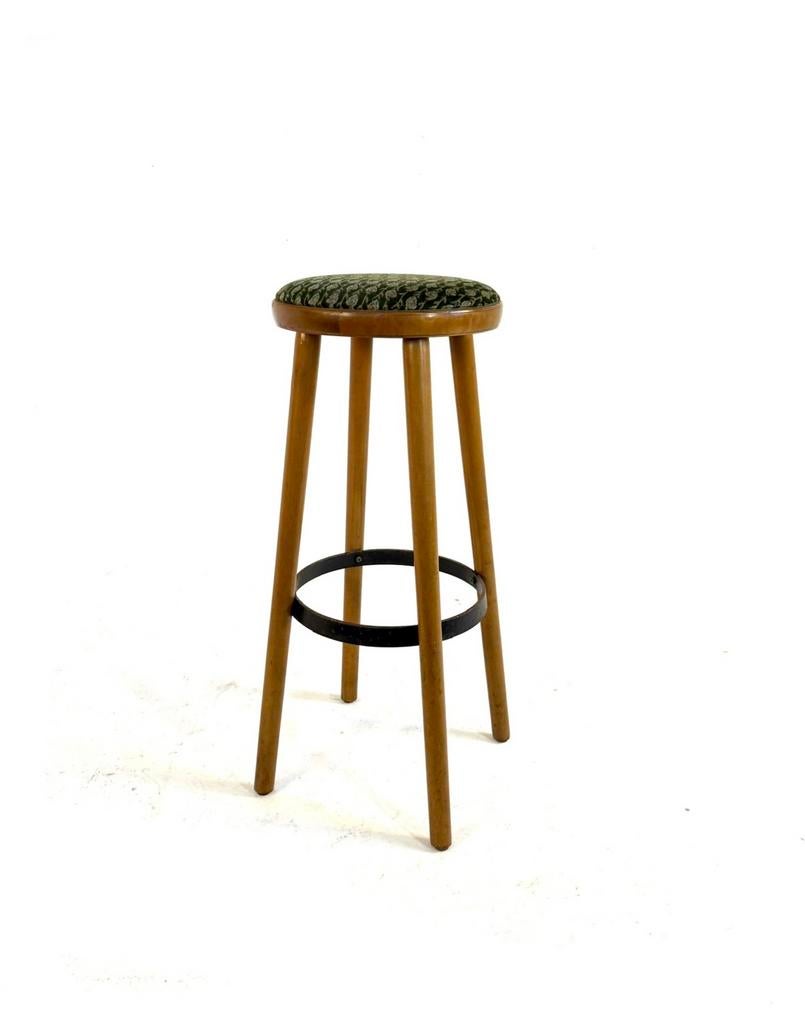 Vintage barkruk, Spahn stadtlohn ‘60, Met voetsteun, 60 tot 90 cm, Ophalen of Verzenden, Zo goed als nieuw