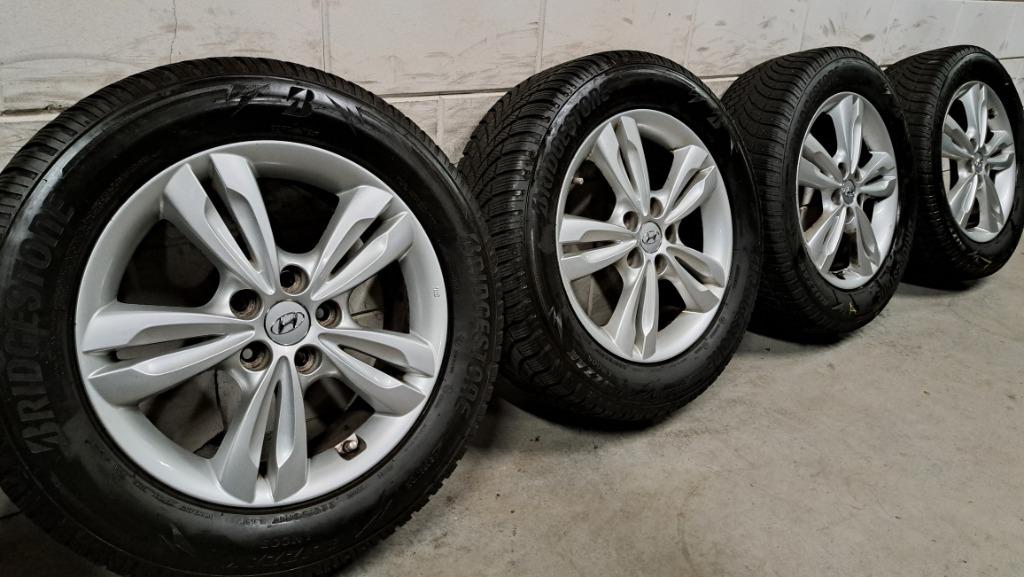 LM velgen Hyundai ix35 Tucson Compass Sportage 225/60/17, Gebruikt, Banden en Velgen, 17 inch, Personenwagen