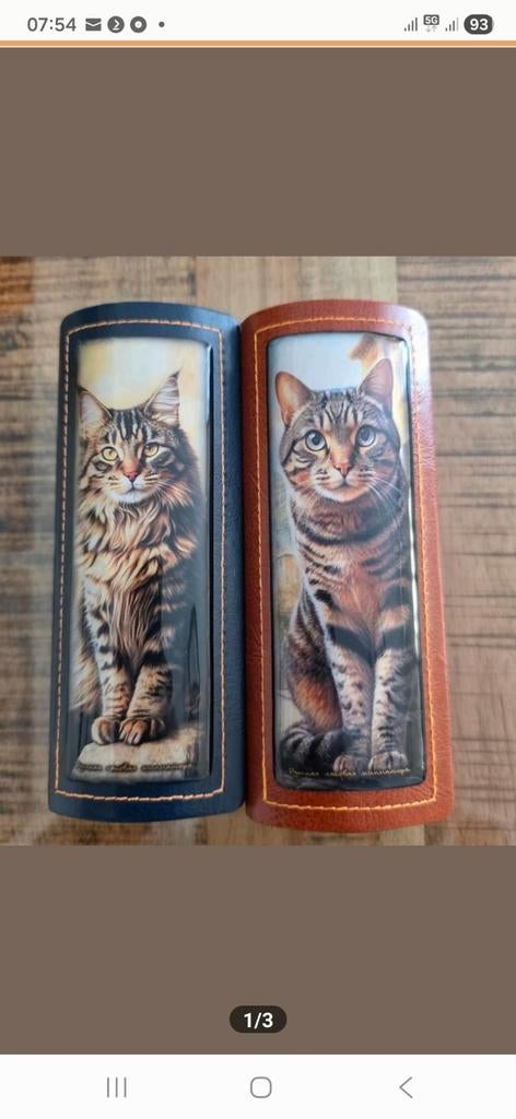 Stijlvolle brillenkoker, Sieraden, Tassen en Uiterlijk, Zonnebrillen en Brillen | Heren, Nieuw, Bril, Overige merken, Bruin, Ophalen of Verzenden