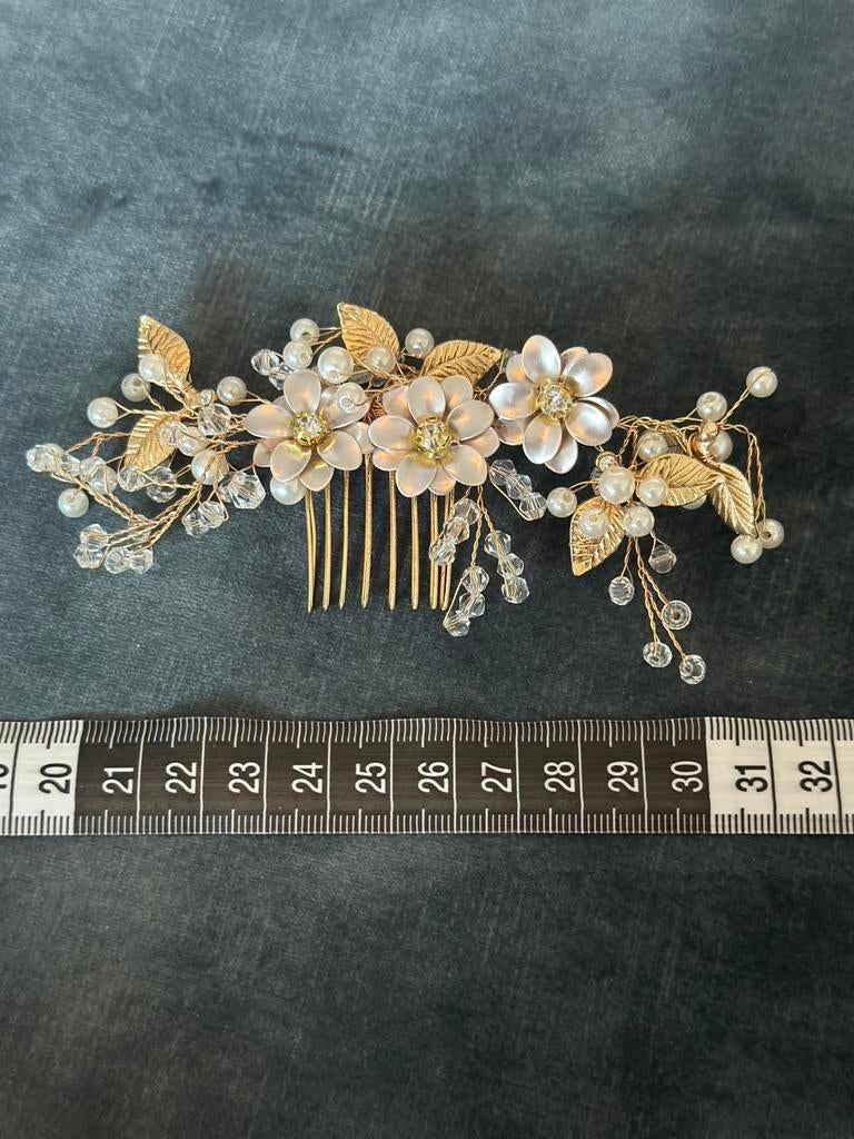 Haarsieraad voor bruid, 10 cm of meer, Overige materialen, Nieuw, Ophalen of Verzenden