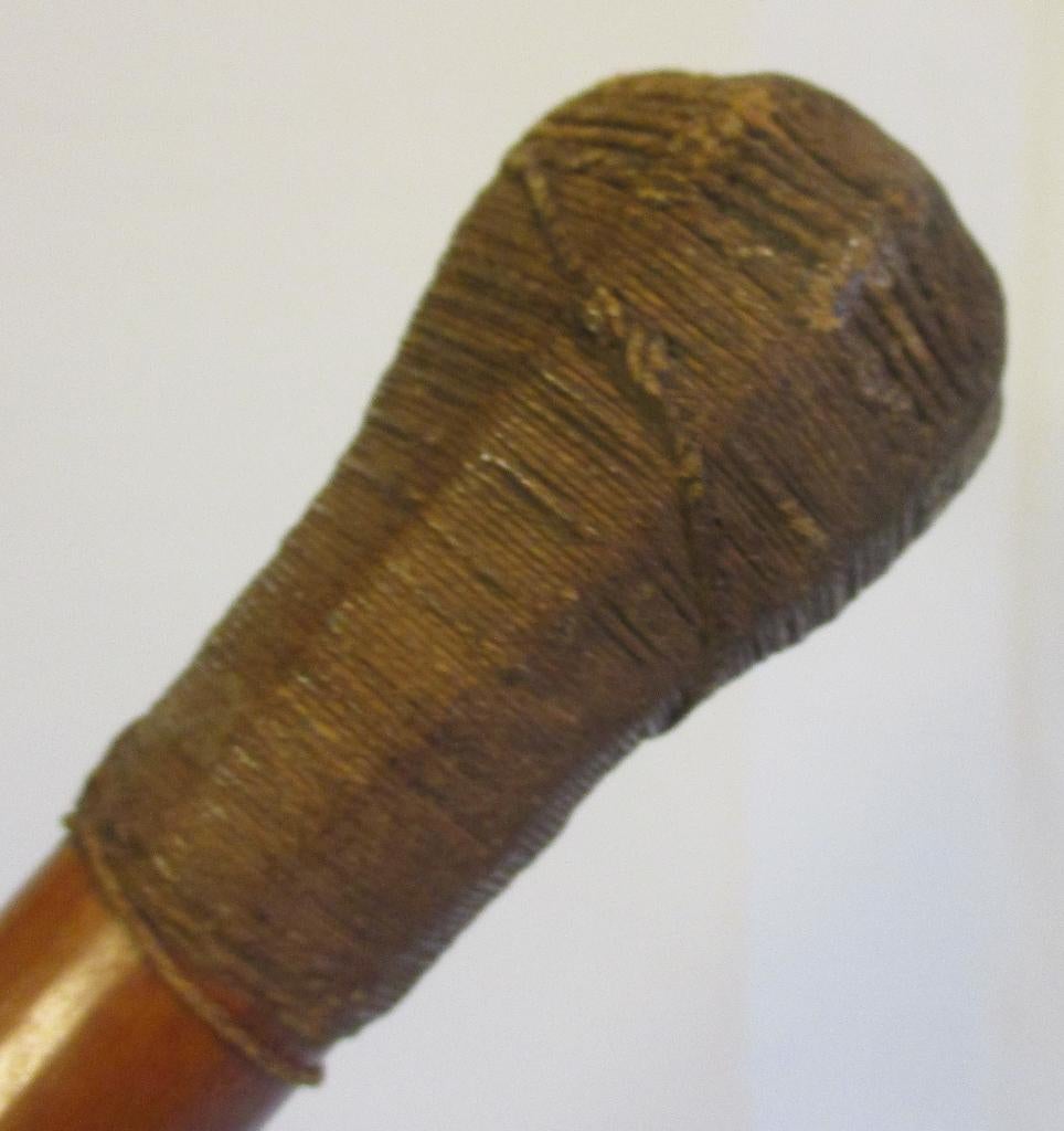 zeldzame antieke wandelstok wapenstok met knots ws6, Verzenden