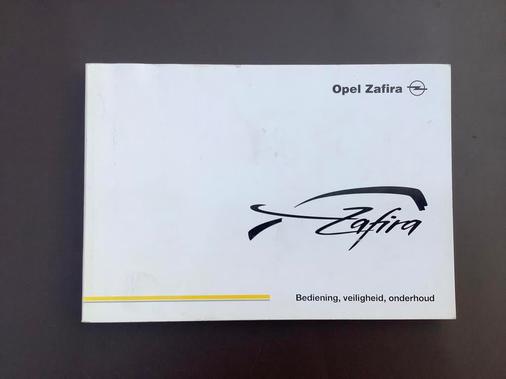 Instructieboekje Opel Zafira A 2002, Ophalen of Verzenden