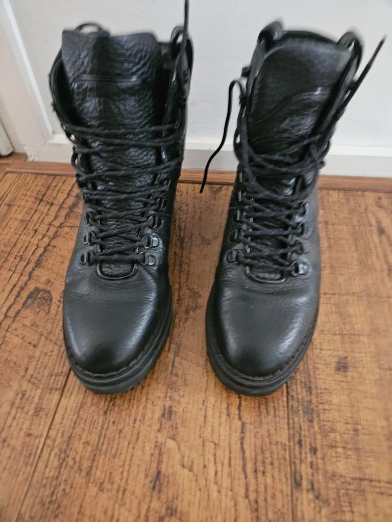 ZGAN Nubikk veterlaars- Stoere Biker - Maat 40, Kleding | Dames, Schoenen, Nubikk, Zwart, Lage of Enkellaarzen, Ophalen of Verzenden