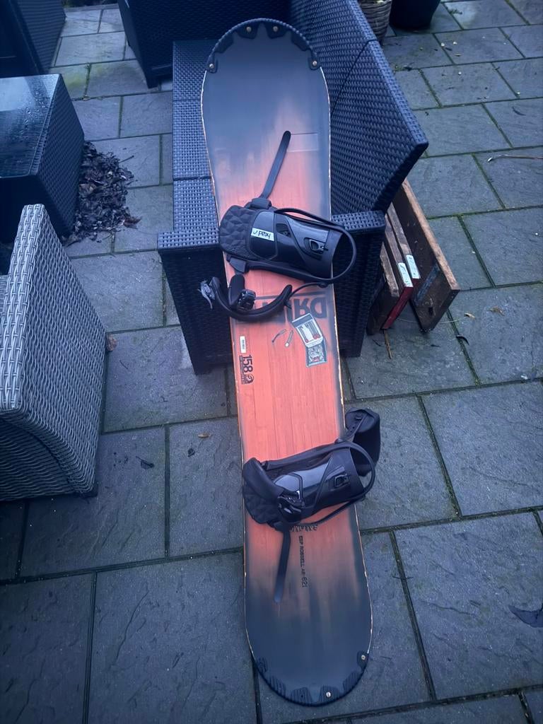 Snowboard met bindingen, Sport en Fitness, Ophalen of Verzenden, Zo goed als nieuw, Board