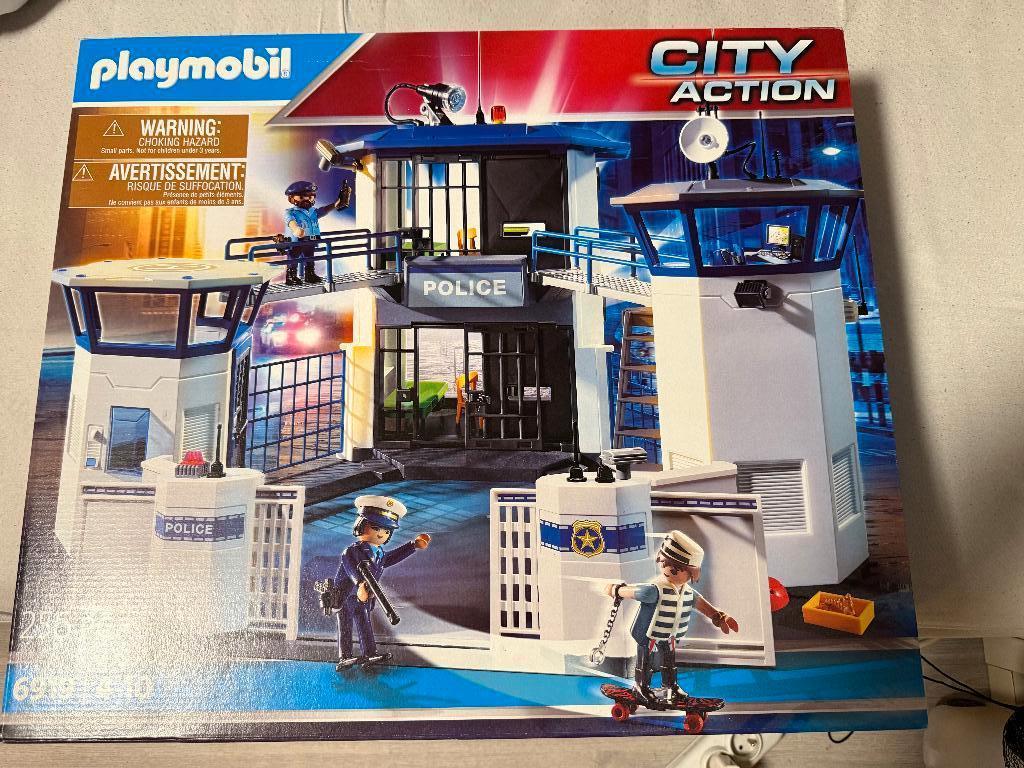 Playmobil 6919 Politiekantoor met gevangenis, Ophalen of Verzenden, Zo goed als nieuw, Complete set