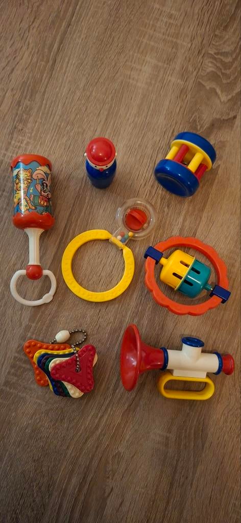 Divers baby speelgoed oa Amby toys, Ophalen of Verzenden, Gebruikt, Rammelaar, Met geluid