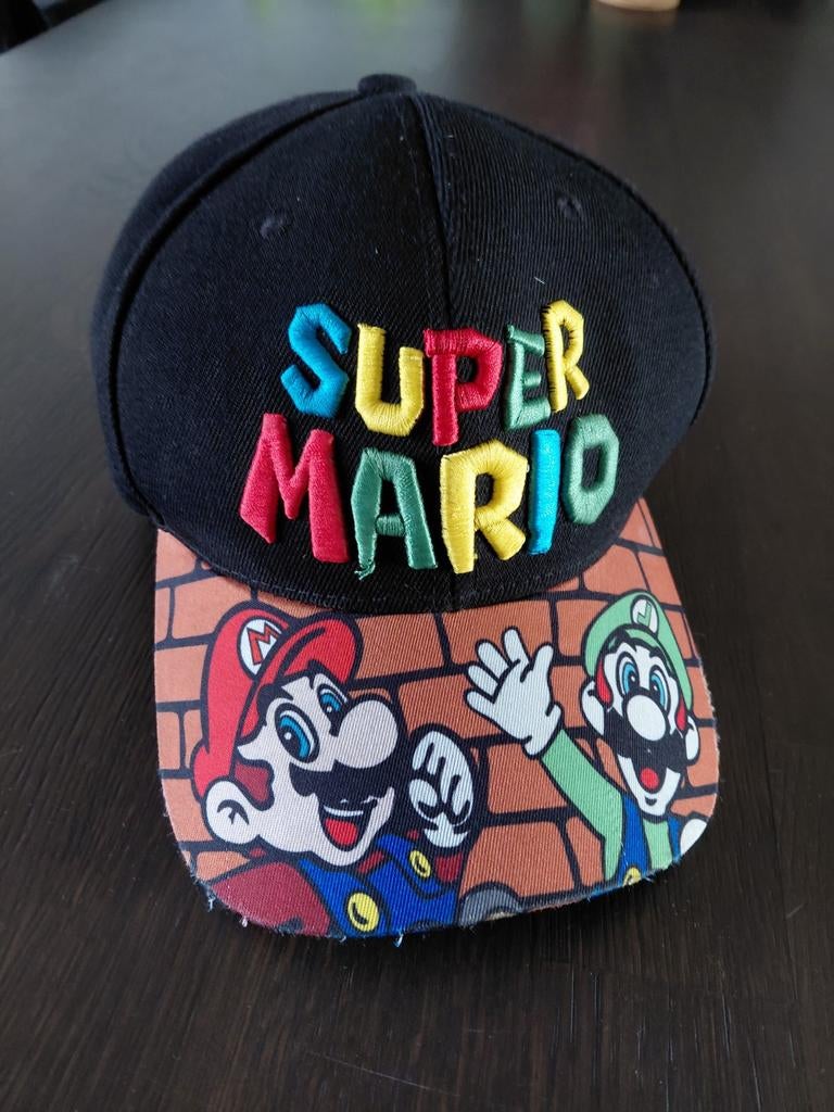 Super Mario baseballcap pet jongen meisje luigi, Ophalen of Verzenden, Gebruikt, Jongetje of Meisje