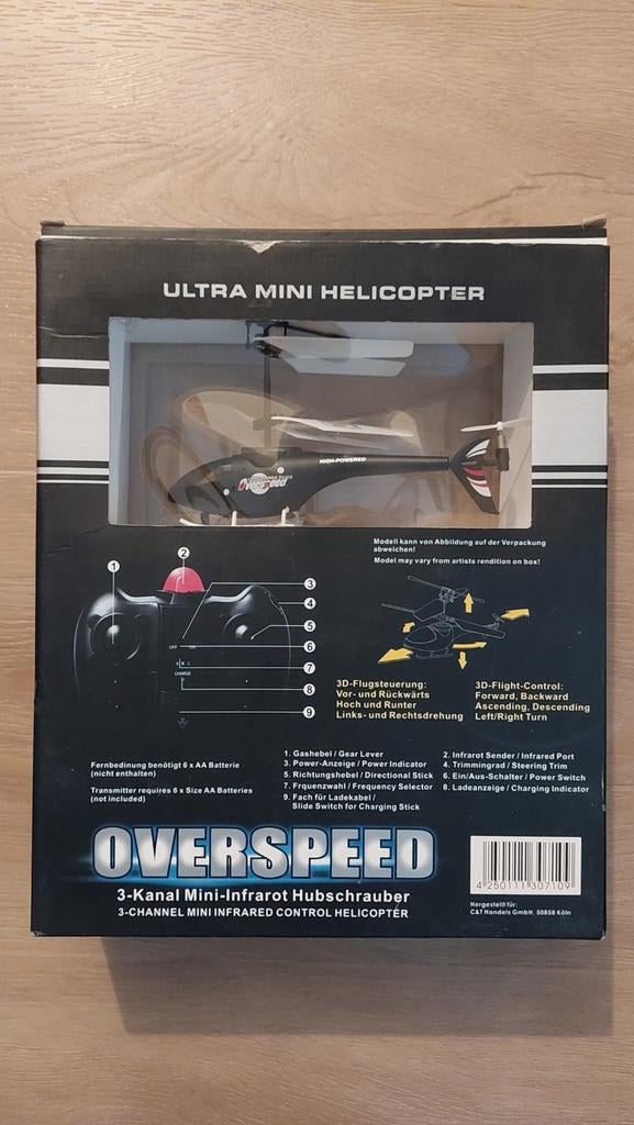 Mini RC Helikopter, Hobby en Vrije tijd, Elektro, RTF (Ready to Fly), Helikopter, Ophalen of Verzenden