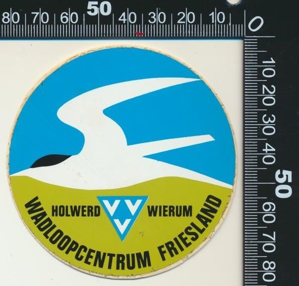Sticker: Wadloopcentrum Friesland - Holwerd - Wierum, Ophalen of Verzenden, Zo goed als nieuw, Dier en Natuur