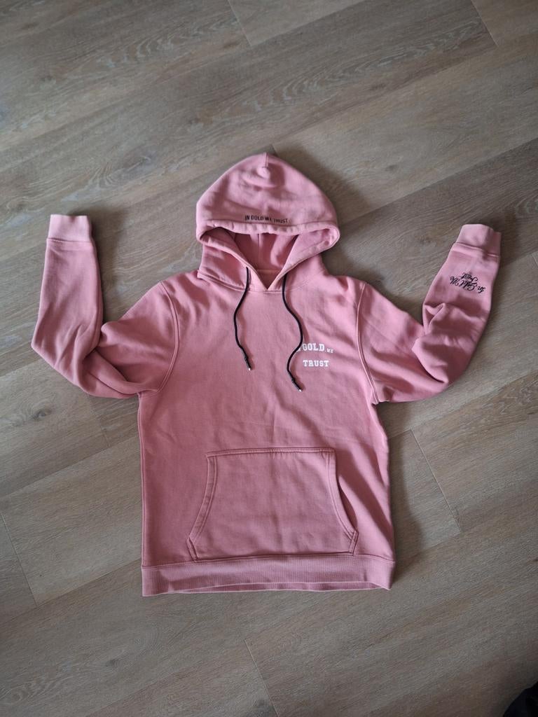 In Gold We Trust Roze Hoodie - Maat M, Maat 48/50 (M), Ophalen of Verzenden, Zo goed als nieuw, Gold We Trust