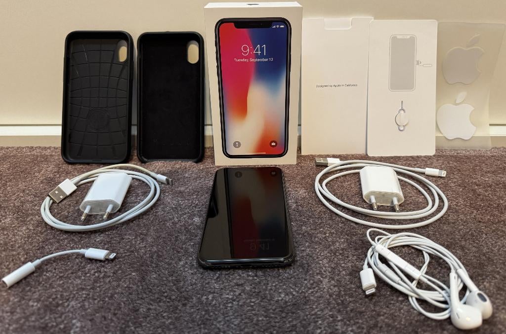 Apple iPhone X | Space Gray | 64 GB | Uitzonderlijk netjes!, Telecommunicatie, Mobiele telefoons | Apple iPhone, Gebruikt, 75 %