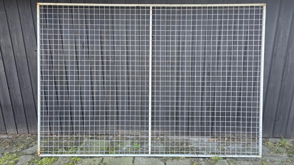 Partij volière panelen/ gaas hekwerk 200m2! 1,5 x 56m hxl, Ophalen, Aluminium, Volière