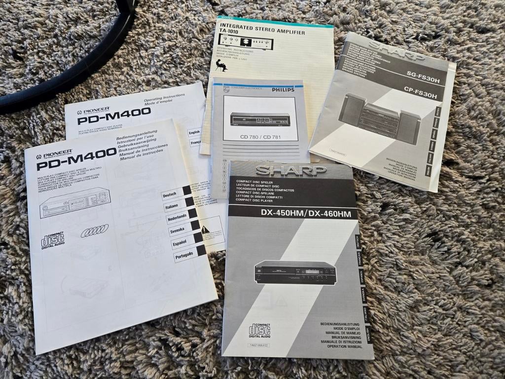 TE KOOP  gebruiksaanwijzingen BIEDEN, Ophalen of Verzenden, Overige merken