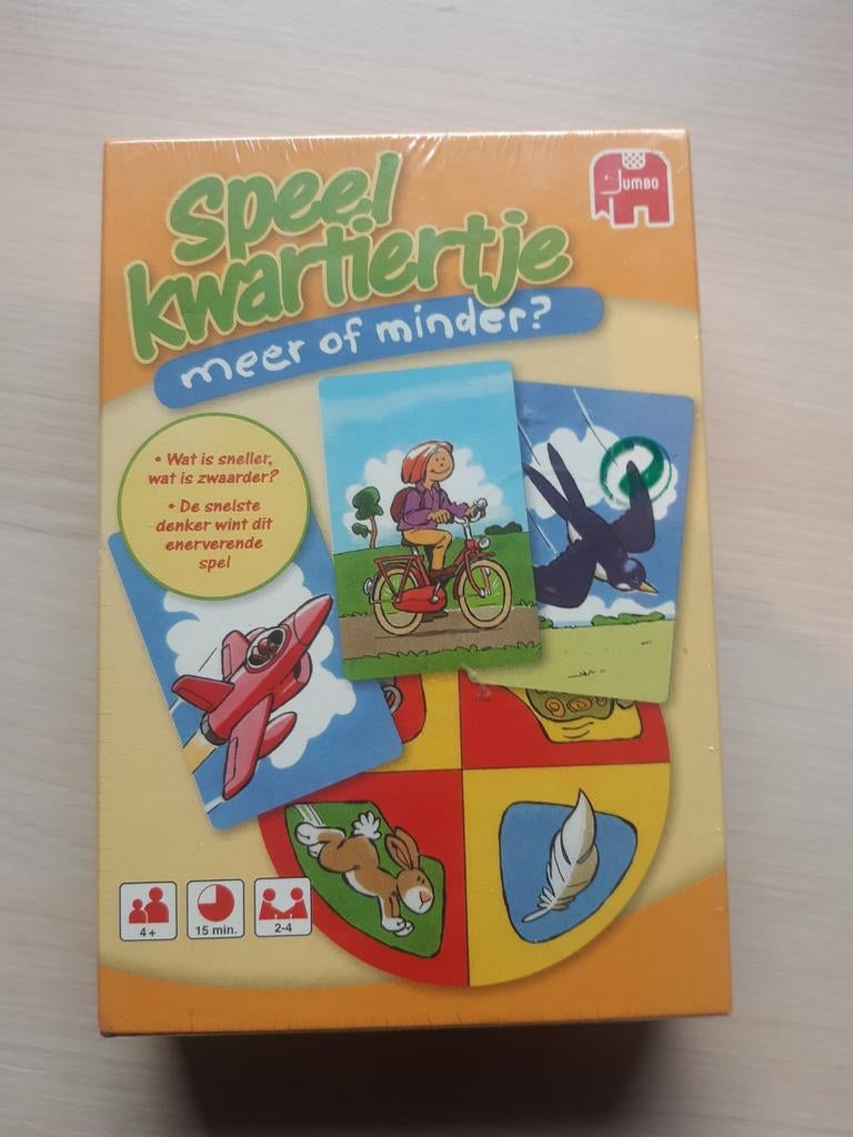 Jumbo Speel Kwartiertje Meer of Minder - Nieuw!, Een of twee spelers, Ophalen of Verzenden, Nieuw, Jumbo