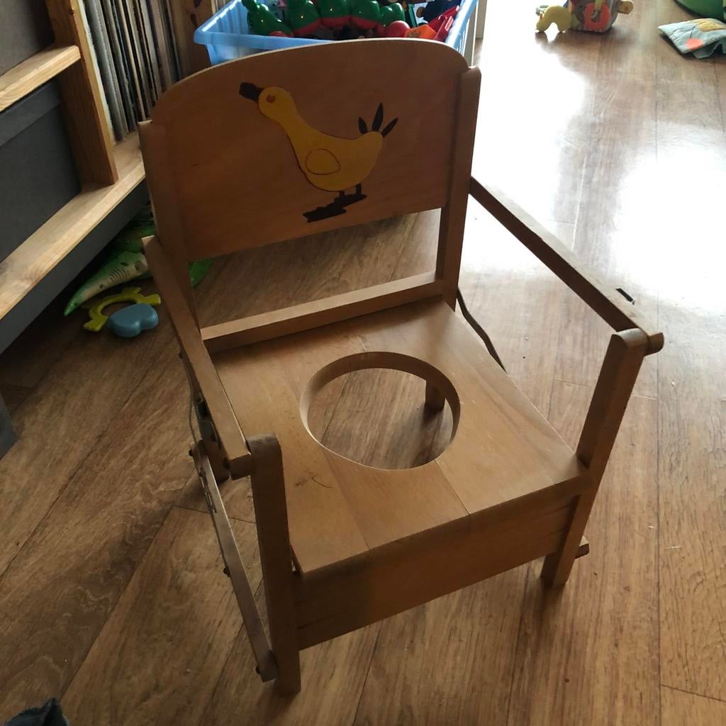 Retro po stoeltje met eend, Ophalen of Verzenden