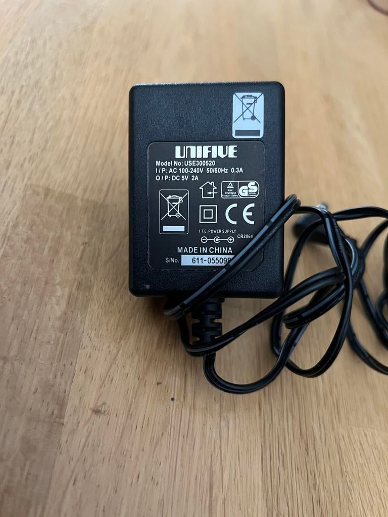 Adapter Trafo nieuw DC 5v. 2A, Ophalen of Verzenden, Zo goed als nieuw