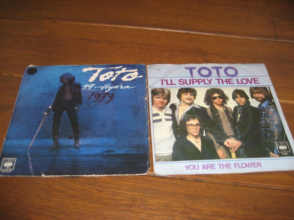70s toto singles, Gebruikt, 7 inch, Single, Ophalen of Verzenden