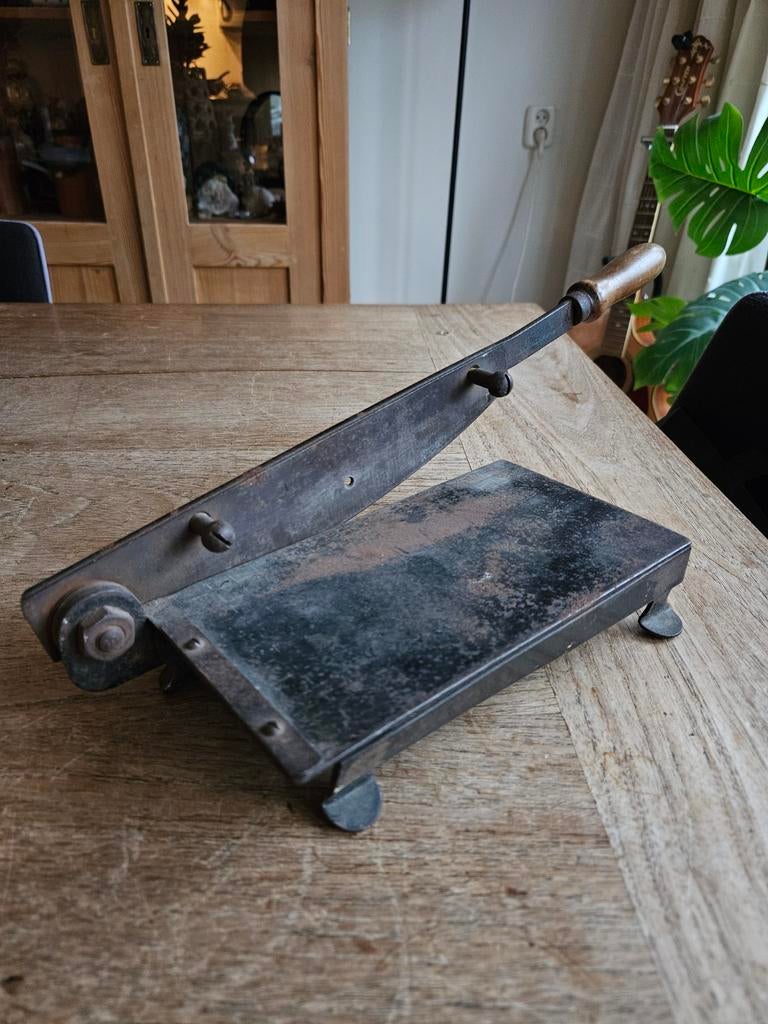 Vintage Guillotinesnijder, papiersnijder, Antiek en Kunst, Ophalen of Verzenden