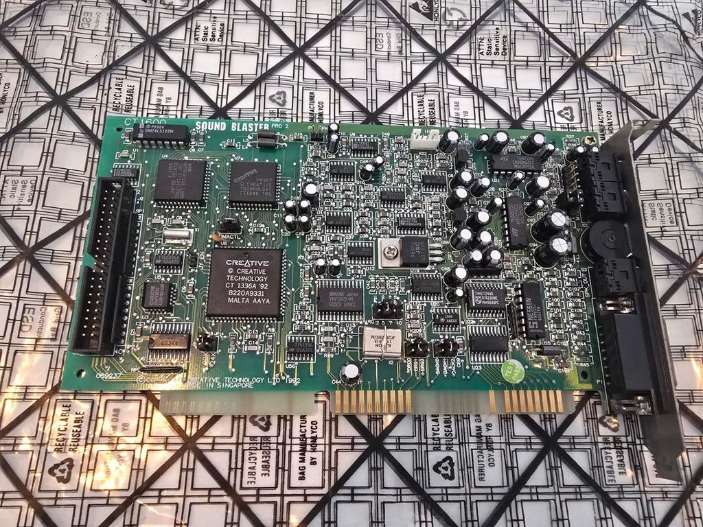 Soundblaster Pro 2 CT1600 ISA OPL3, Computers en Software, Vintage Computers, Ophalen of Verzenden