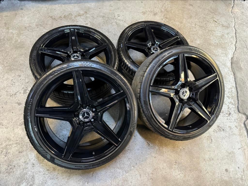 ✅ 20 inch Mercedes E C klasse AMG velgen 5x112 W212, Ophalen, Gebruikt, Banden en Velgen, Personenwagen