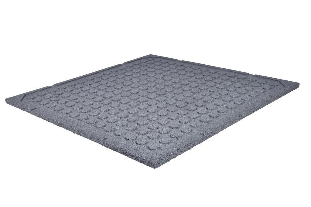 Rubber Tegels Grijs. 100 x 100 x 2.5cm €20.50,- per stuk!, Stuntgras, Rubber, Nieuw, Ophalen of Verzenden