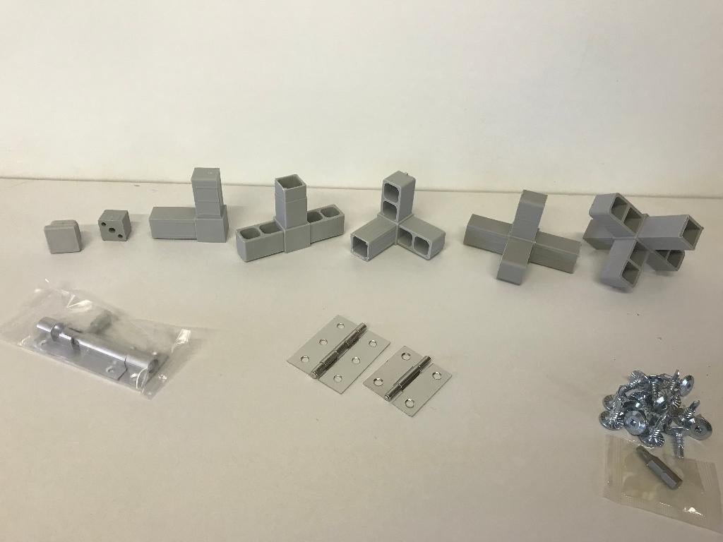Volière toebehoren | aluminium koker | hoekjes | Koker, Ophalen of Verzenden, Nieuw, Hout, Vogelkooi