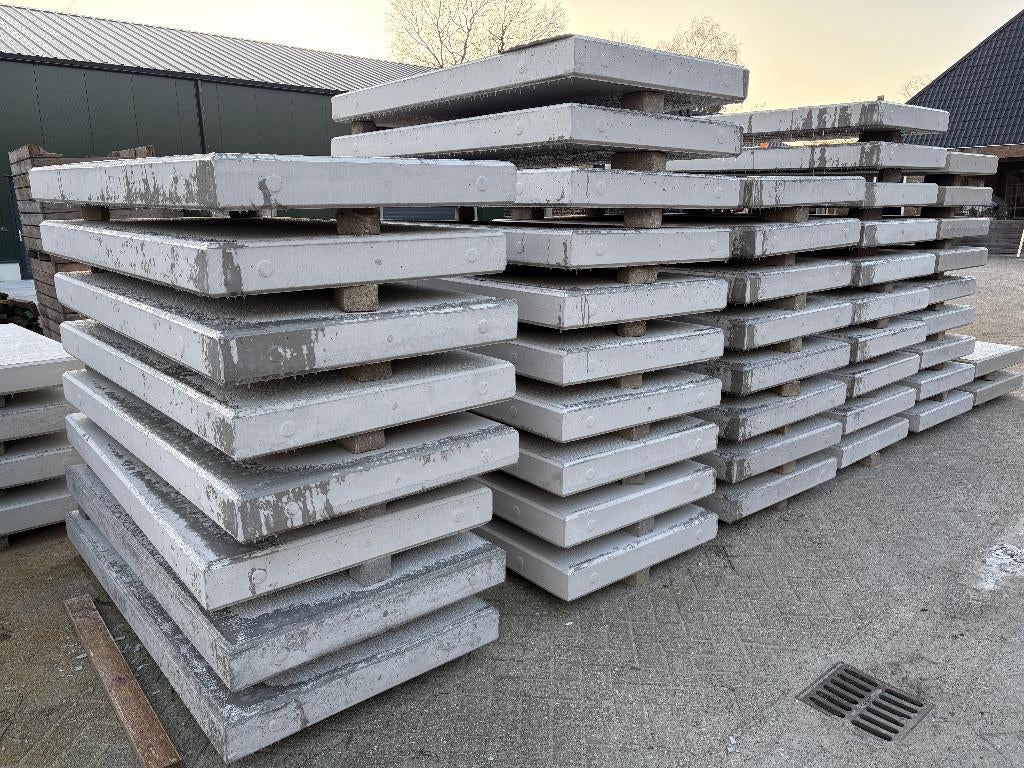 Betonplaten 200x200x14 cm en 200x100x14 cm met 20 ton aslast, Tuin en Terras, Ophalen of Verzenden, Nieuw