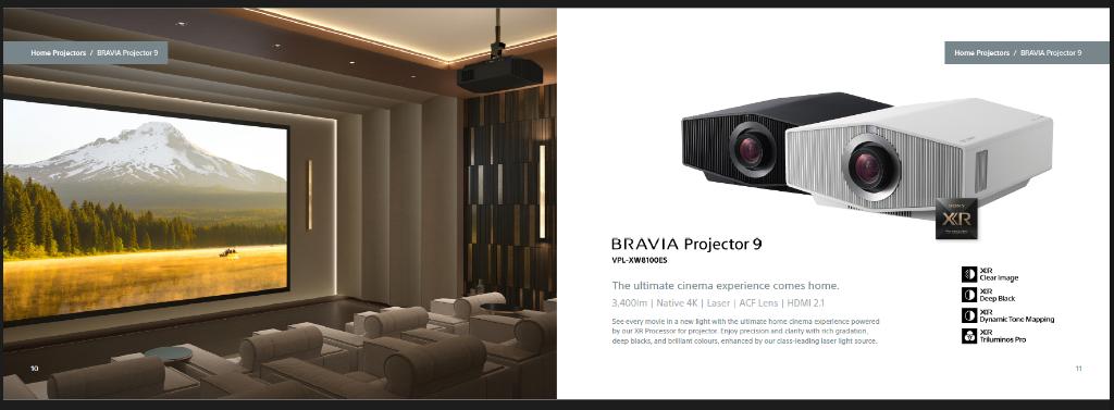 Sony VPL‑XW8100ES BRAVIA 9 + ISF!, Ophalen, LCOS, Nieuw, Ultra HD (4K)