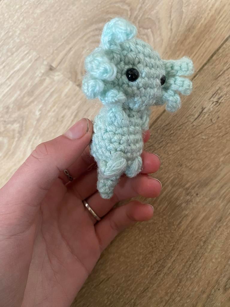 Gehaakte Axolotl Knuffel - Acryl Garen, Ophalen of Verzenden, Nieuw, Haken, Overige typen