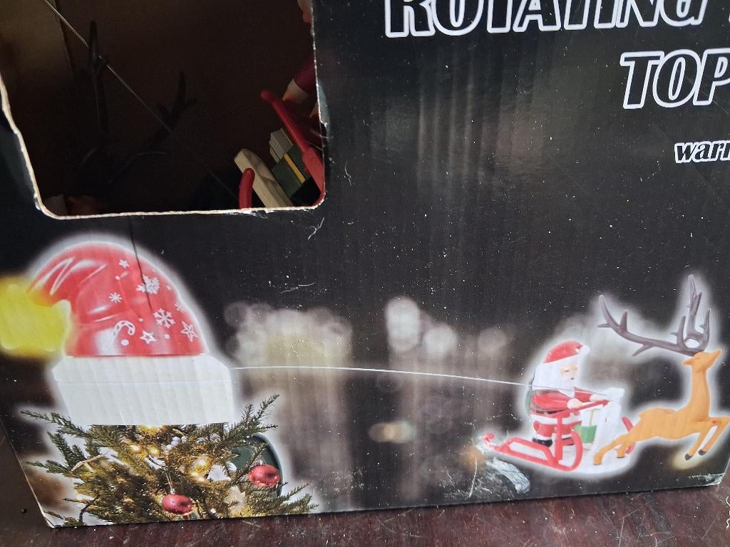 Roterende piek kerstboom, Ophalen of Verzenden, Nieuw