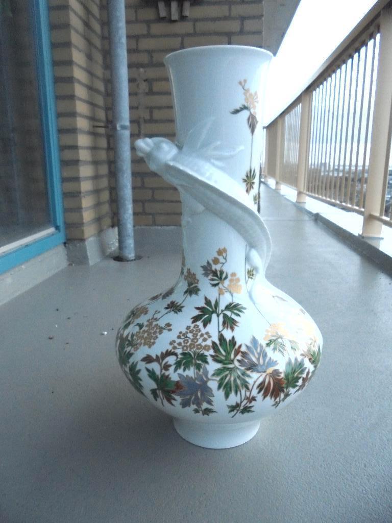 duits porselein vaas salamander kameleon art deco, Ophalen of Verzenden