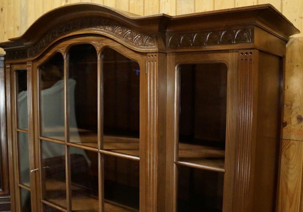 Art Deco gebogen Kast Display Meubel Design Wandkast Vitrine, Huis en Inrichting, Kasten | Vitrinekasten, Gebruikt, 150 tot 200 cm