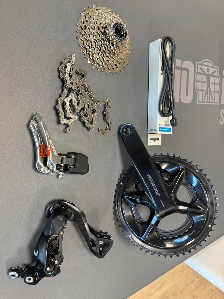 Shimano 105 R7170 D12 onderleden (gedeeltelijke groepset), Fietsen en Brommers, Fietsonderdelen, Ophalen of Verzenden, Zo goed als nieuw