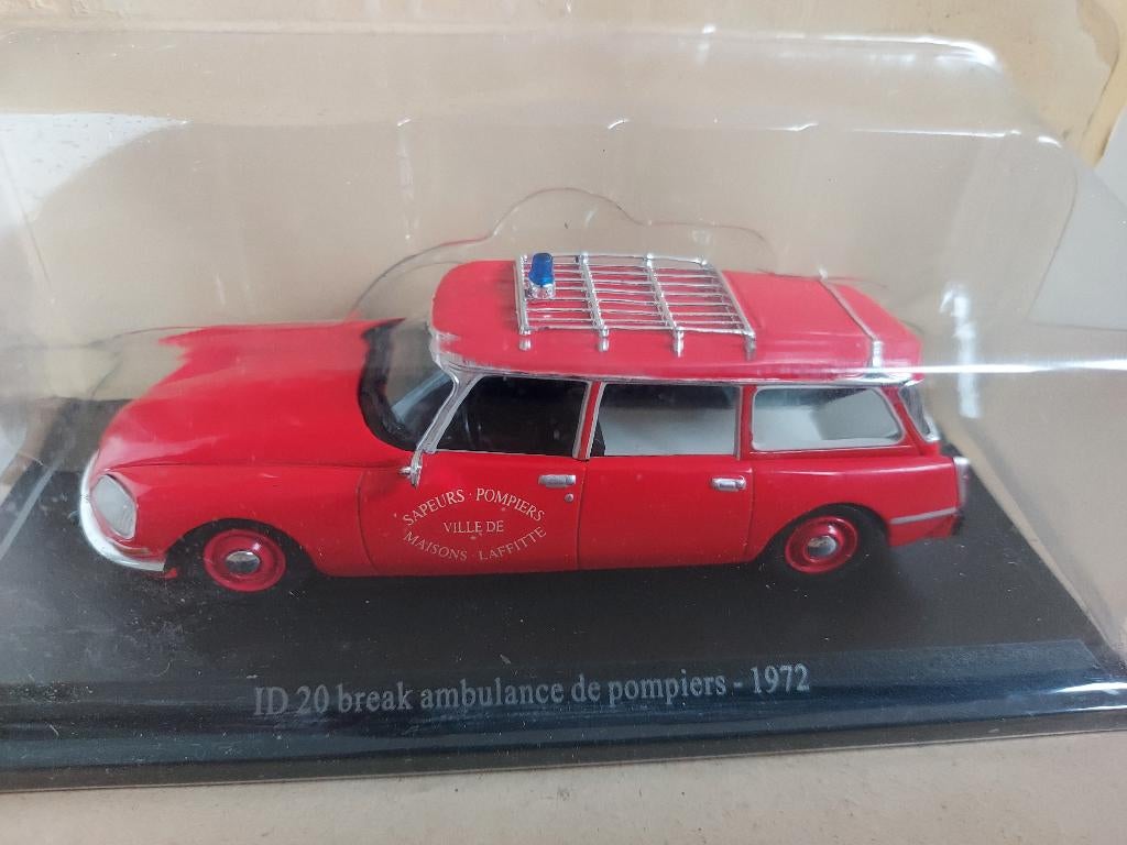 Citroen ID break pompiers 1/43 efitions Atlas, Verzenden, Nieuw, Auto, Overige merken