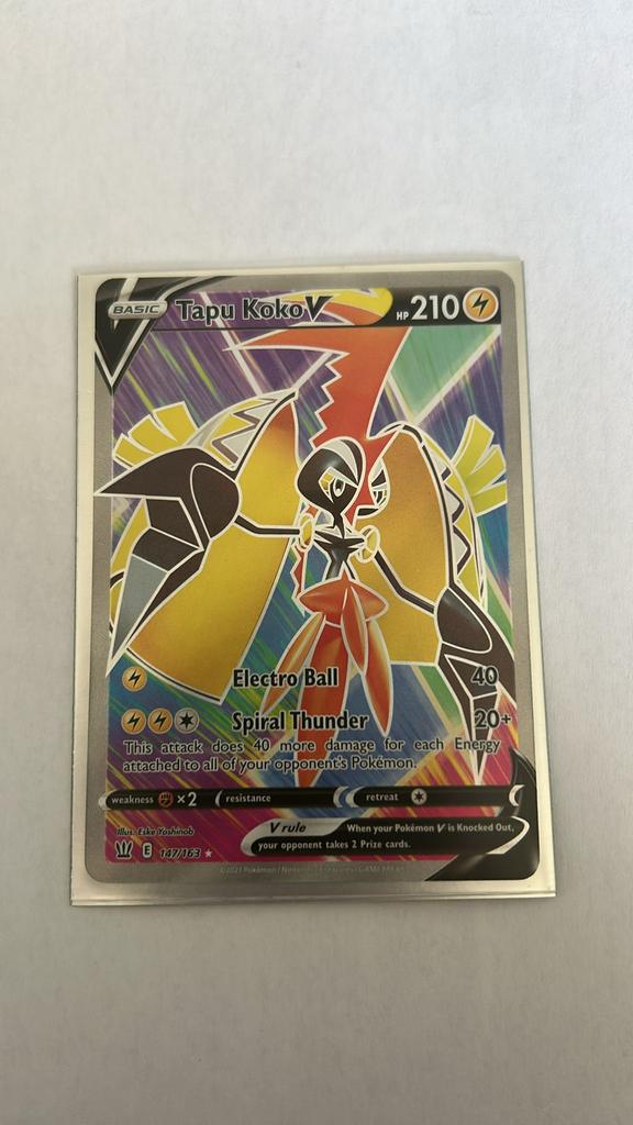 Pokémon kaart Tapu Koko V, Ophalen, Nieuw