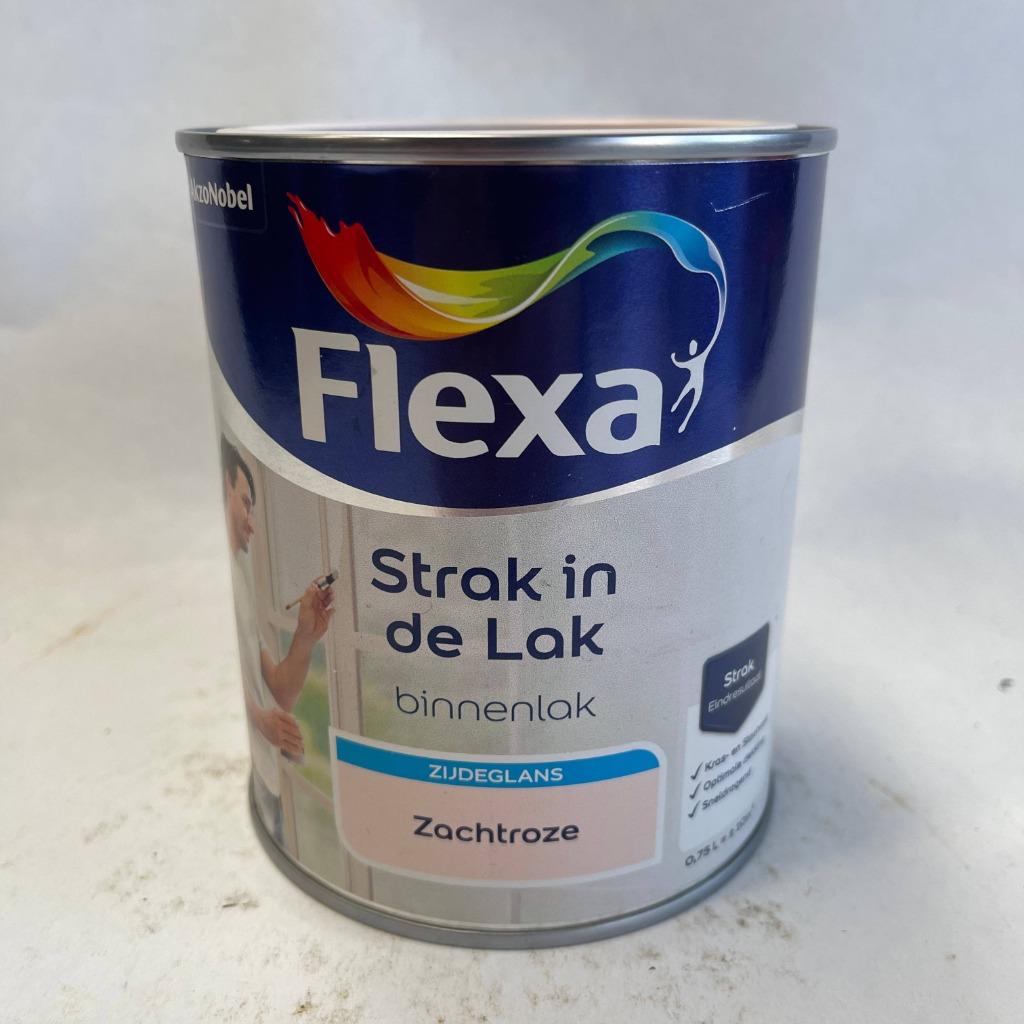 Flexa Strak in de Lak Verf Zachtroze Roze Zijdeglans 750ml, Flexa, Flexa, Nieuw, Ophalen of Verzenden