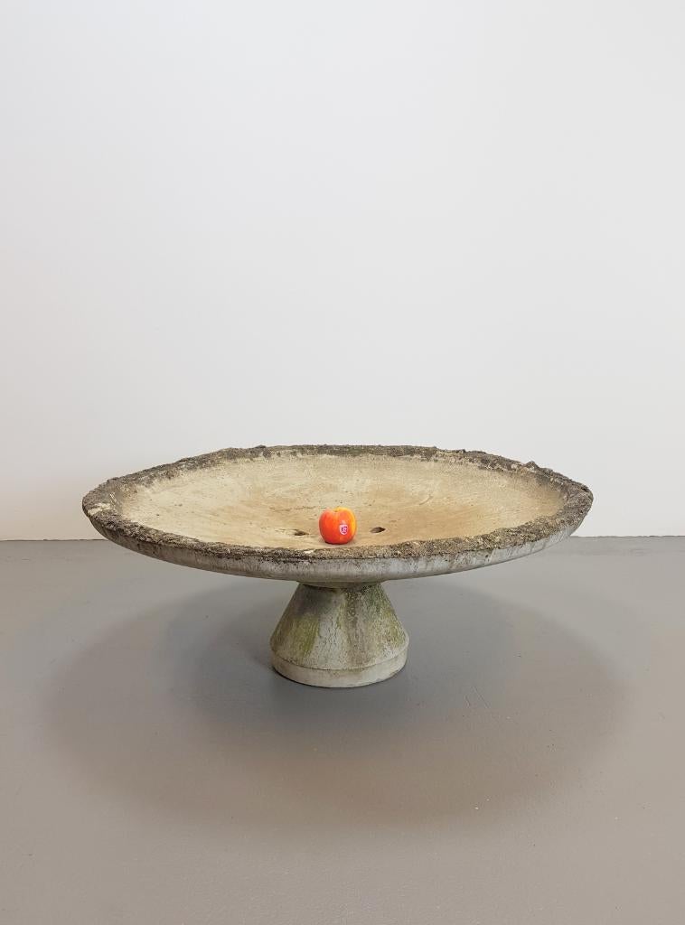 Vintage concrete plantenbak mid century ´60 bloembak rond, Ophalen, Steen, N, Rond