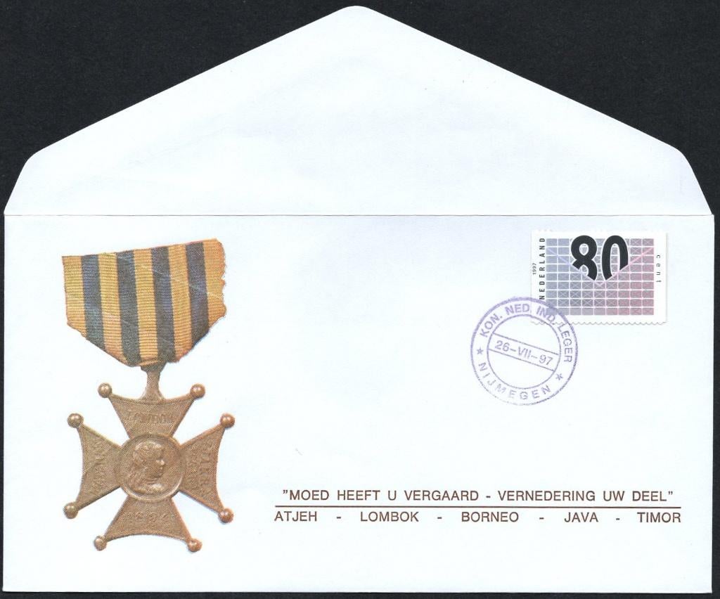 KNIL - bijeenkomst Nijmegen 1997, Verzenden, Envelop